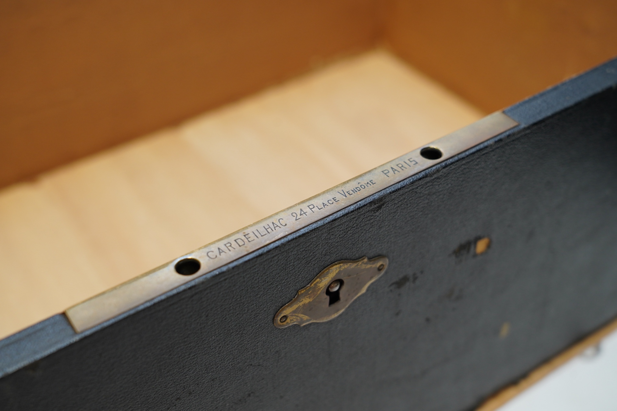 A Cardeilhac strong box. Condition - poor